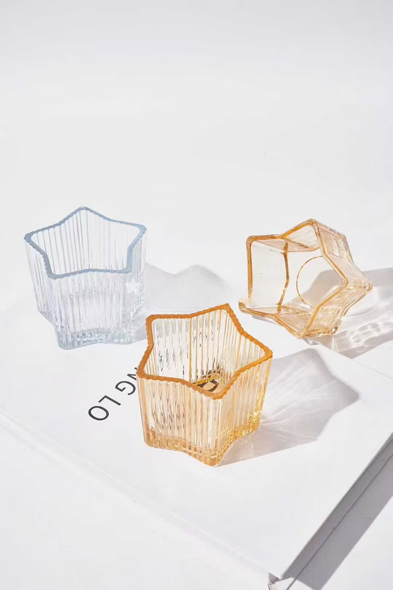 Жұлдыз тәрізді шыны шам ұстағыш