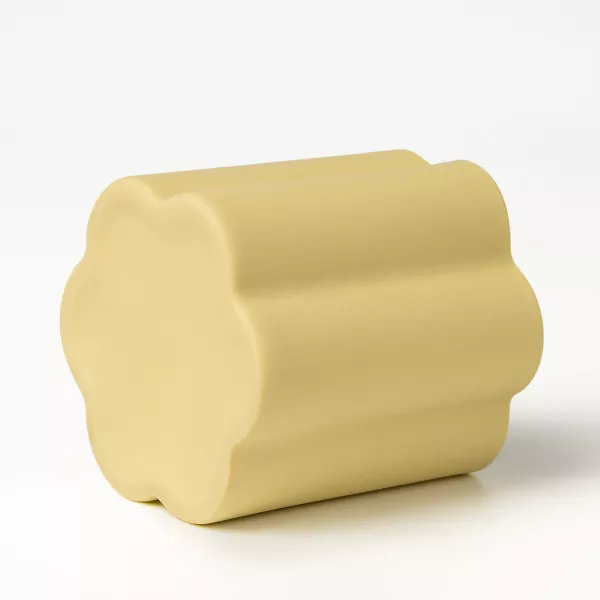 Көркем гүлді жиектер керамикалық шамы