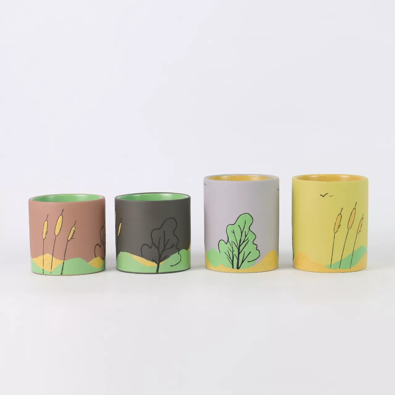 Four Seasons Mountain жабайы керамикалық шам ұстағыш