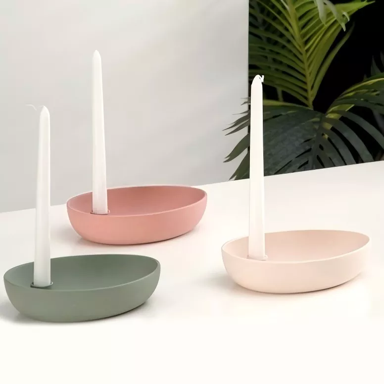 Заманауи сопақша керамикалық шам ұстағыш