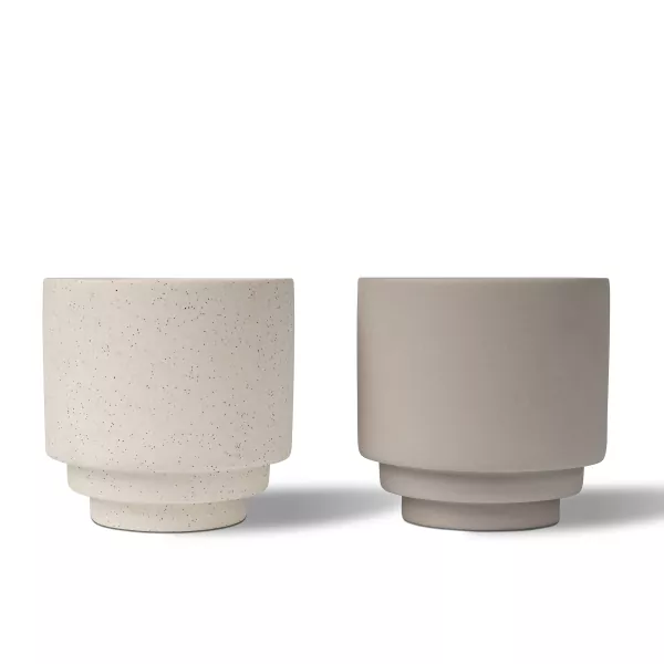 Өрнегі бар глазурь керамикалық шам ұстағыштар